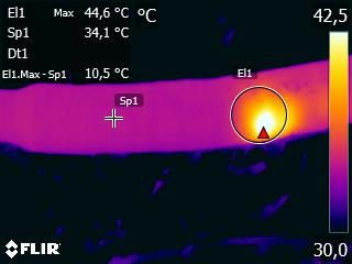 Termografia realizada pela CEL